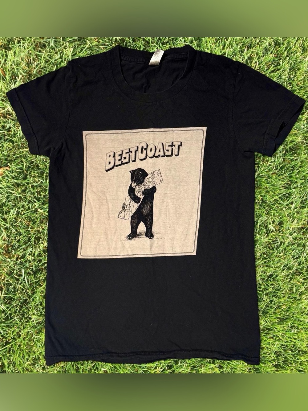 BLACK BEST COAST BAND BEAR AMERICAN APPAREL SMALL